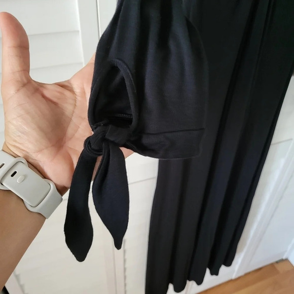 ASOS Cutout Maxi Dress Women's‎ 12T Witchy Goth Vampire Morticia Adams Romantic - Picture 7 of 12